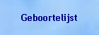 Geboortelijst