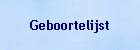 Geboortelijst